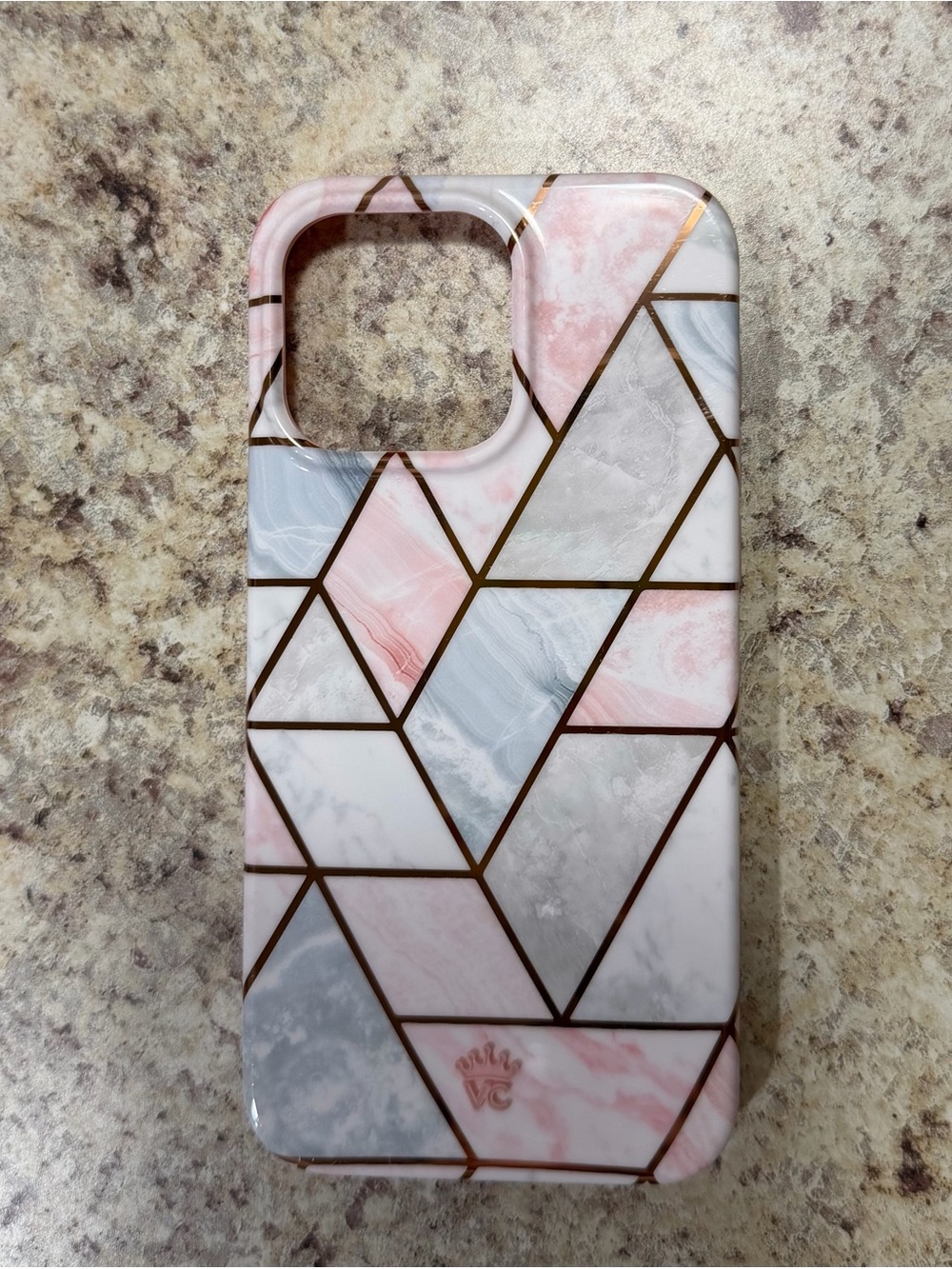 Velvet Caviar Pink Geometric Marble iPhone 15 Pro Max MagSafe Case